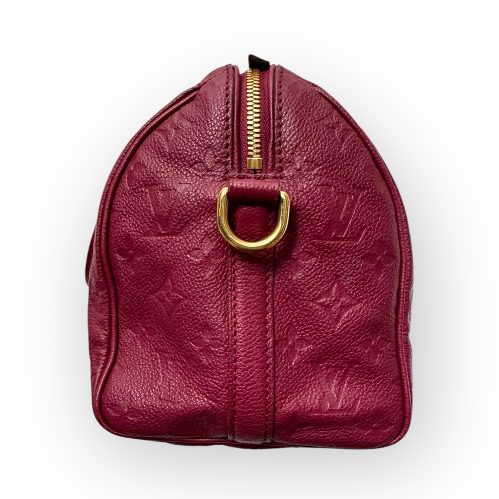 (SOLD) LOUIS VUITTON Empreinte Speedy Bandouliere 25 Two-Way Bag w/COA, Aurore - Picture 5 of 16